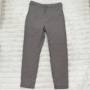 SHEIN Women's Black and White Check Pants